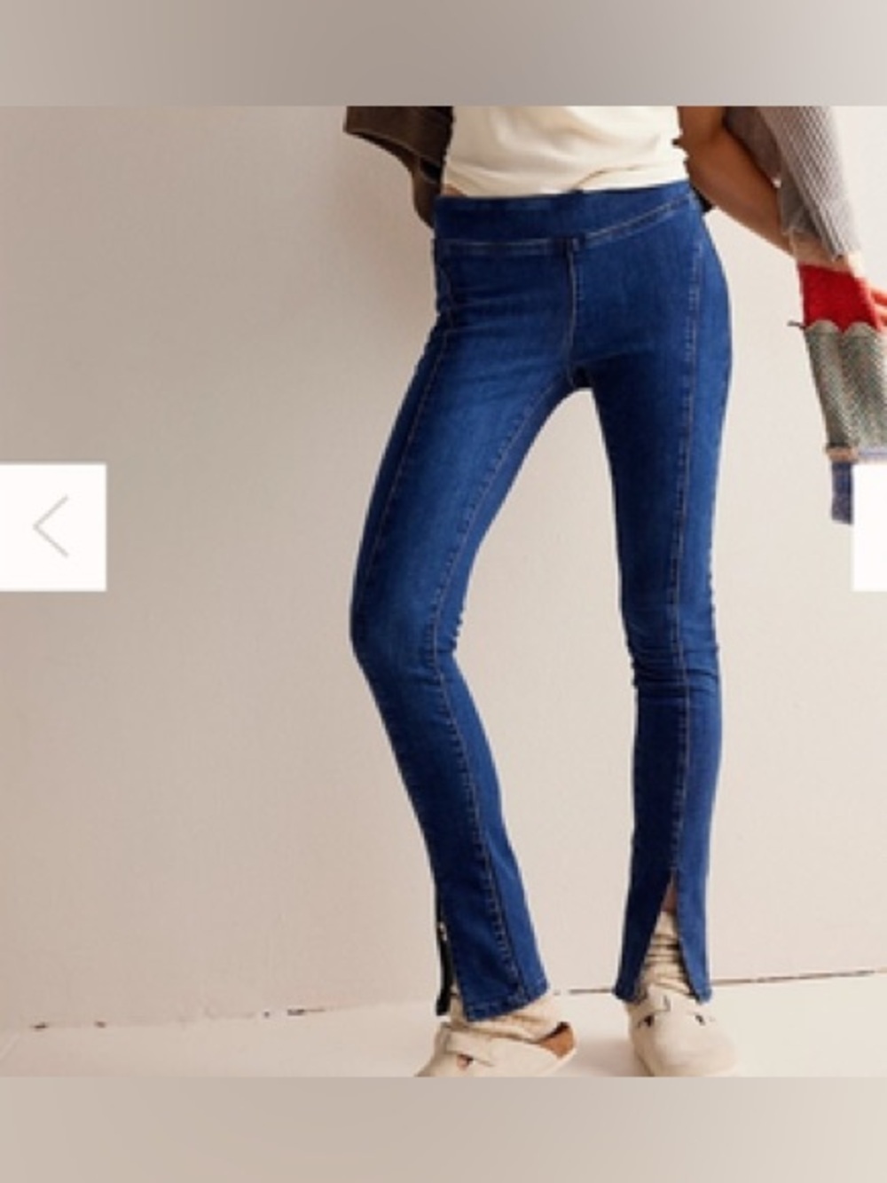 We The Free Double Dutch Pull-On Slit Skinny Jeans Size Small Brand New